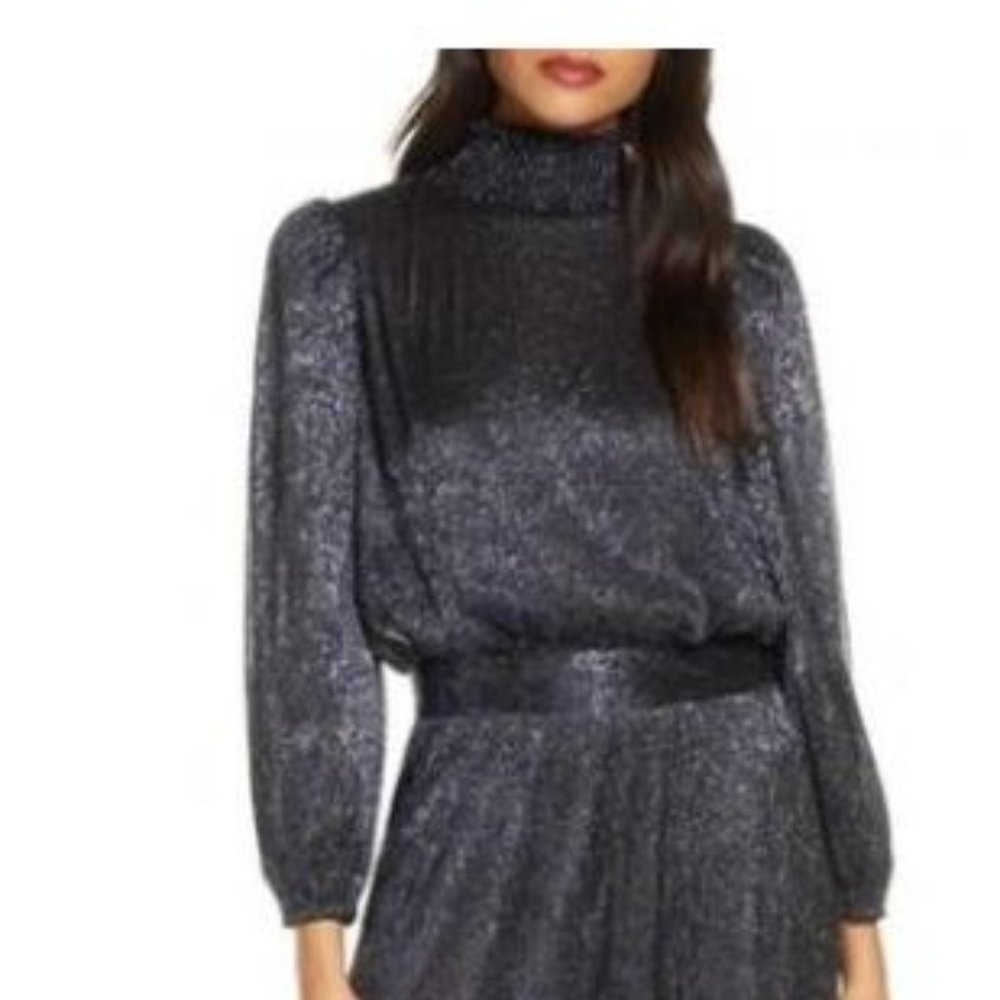 Eliza J Metallic Jumpsuit/Pantsuit